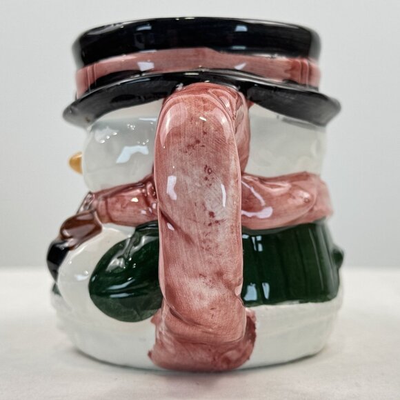 Home Trends 12 Oz Hand-Painted Snowman Mug Ceramic Holiday Coffee Tea Cup - Picture 3 of 15